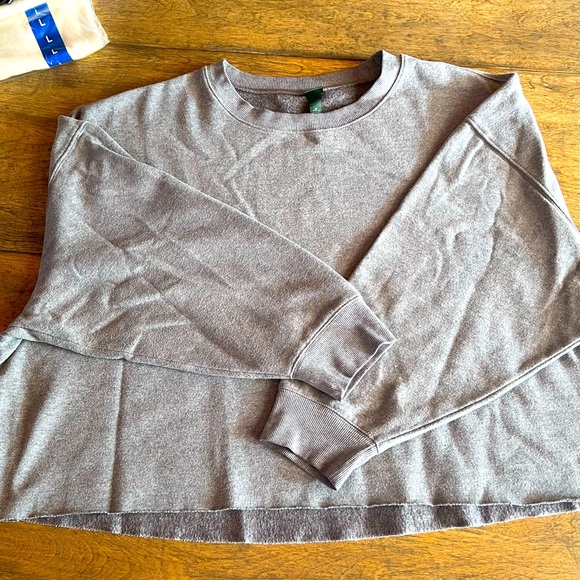 wild fable Tops - Women’s Wild Fable gray crop crewneck sweatshirt, size 2X